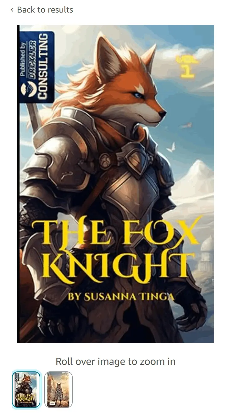 The Fox Knight from Susanna Tinga now on Amazon and around the world available Drexler Consulting